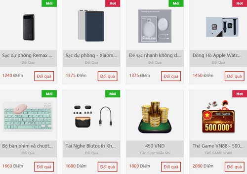 CLB điểm thưởng VN88 - Tích điểm đổi quà hấp dẫn & giá trị